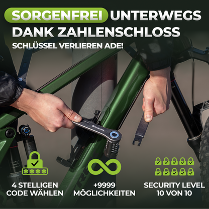 TITANLOCK Faltschloss mit Zahlencode - 120cm