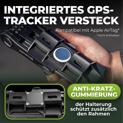 TITANLOCK Faltschloss mit Zahlencode - 120cm