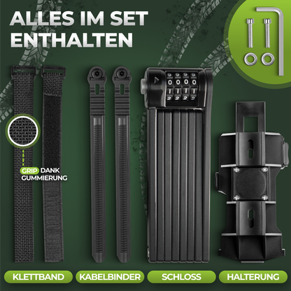 TITANLOCK Faltschloss mit Zahlencode - 120cm