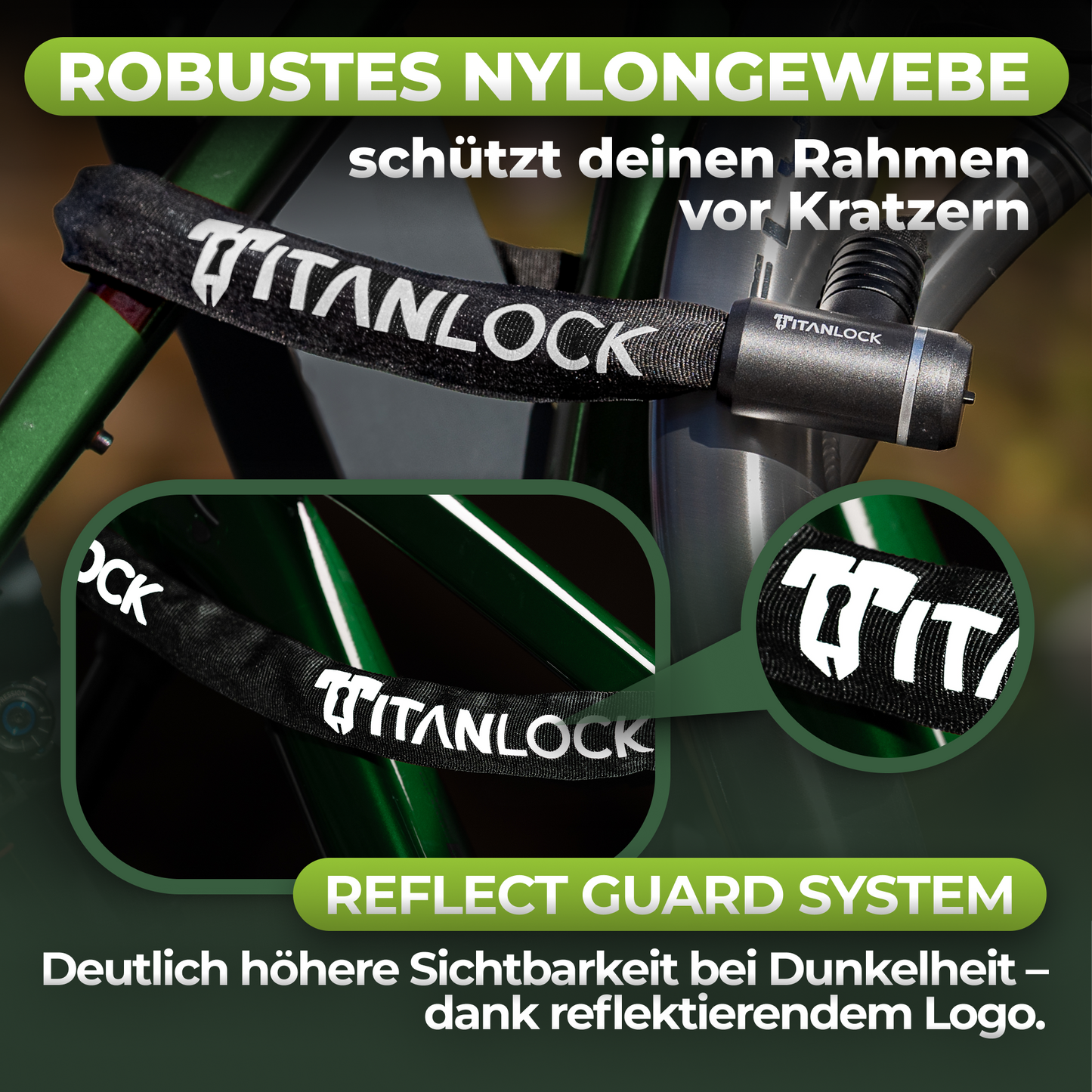 TITANLOCK Kettenschloss mit Schlüssel