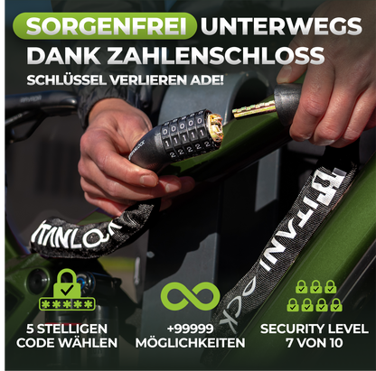TITANLOCK Kettenschloss mit Zahlencode