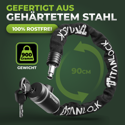 TITANLOCK Kettenschloss mit Schlüssel