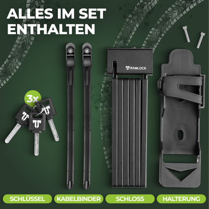 TITANLOCK Faltschloss mit Schlüssel