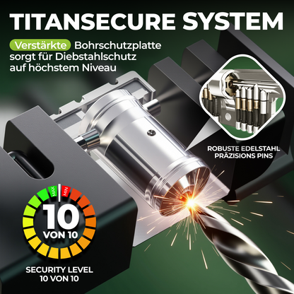 TITANLOCK Faltschloss mit Schlüssel