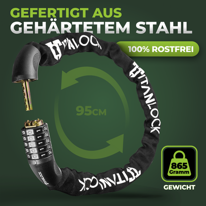 TITANLOCK Kettenschloss mit Zahlencode