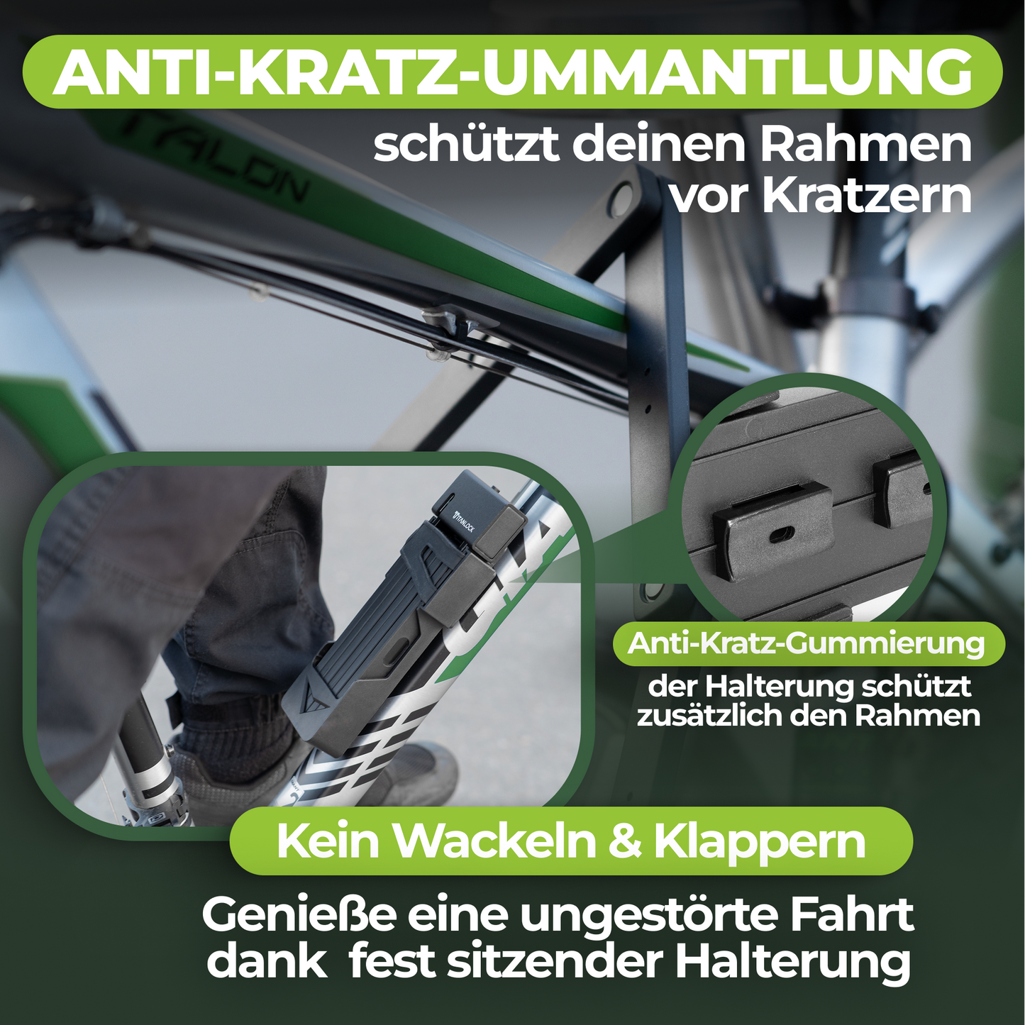 TITANLOCK Faltschloss mit Schlüssel