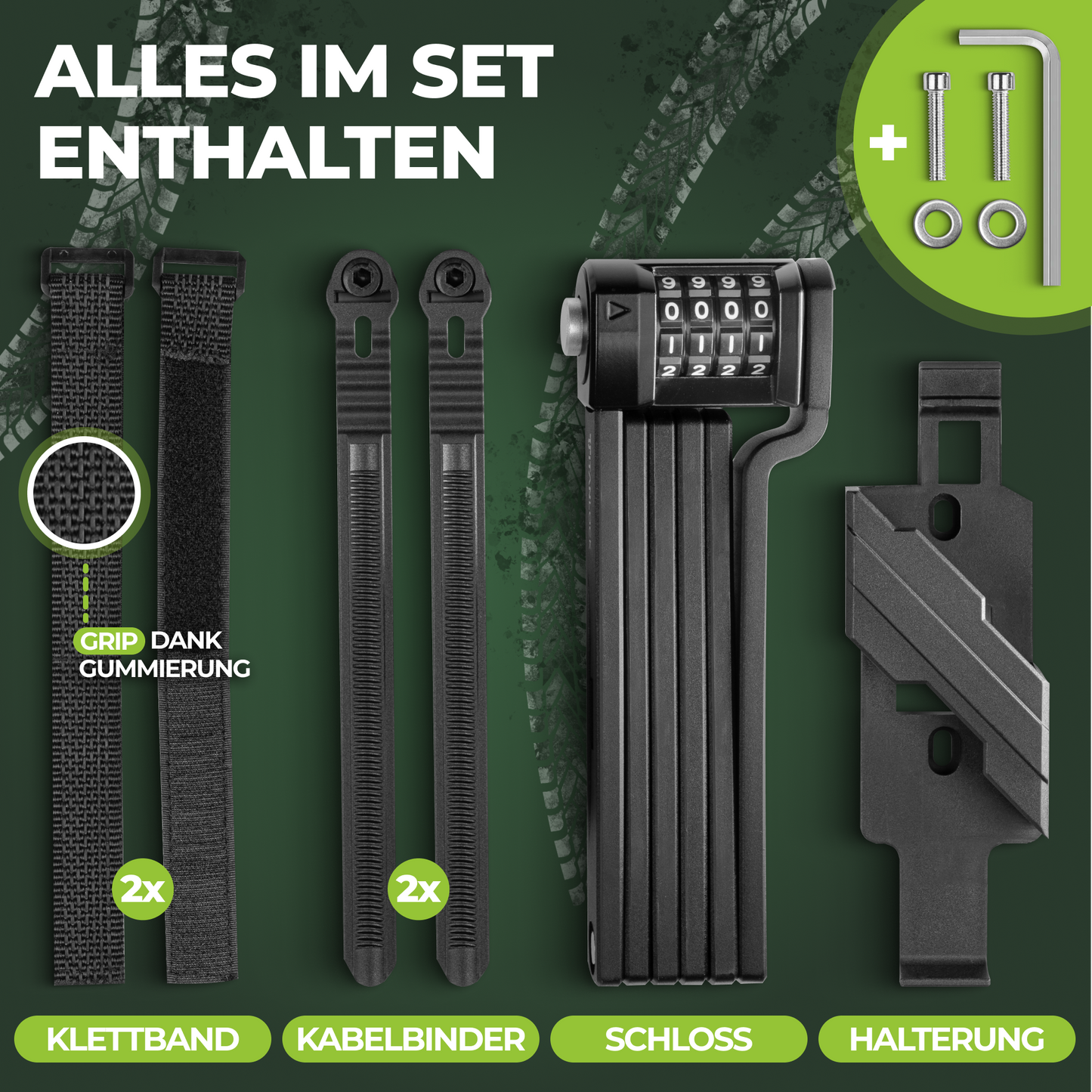 TITANLOCK Faltschloss mit Zahlencode